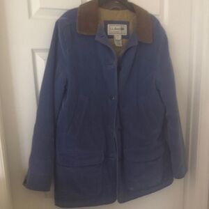 L.L. Bean Women's Blue and Brown Utility Jacket